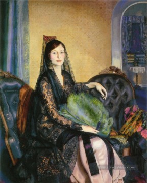  portrait Peintre - Portrait d’Elizabeth Alexander Réaliste Ashcan école George Wesley Bellows
